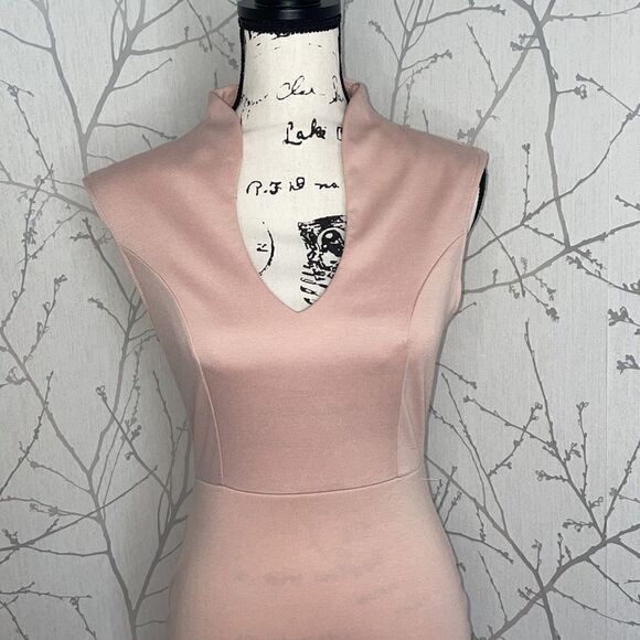 Almost Famous blush pink bodycon dress, Size Medium‎ - Picture 2 of 5